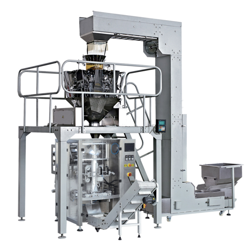 Automatic Multi-head Weighing Filling Production Line Coffee Bean Popcorn Packing Filling Line